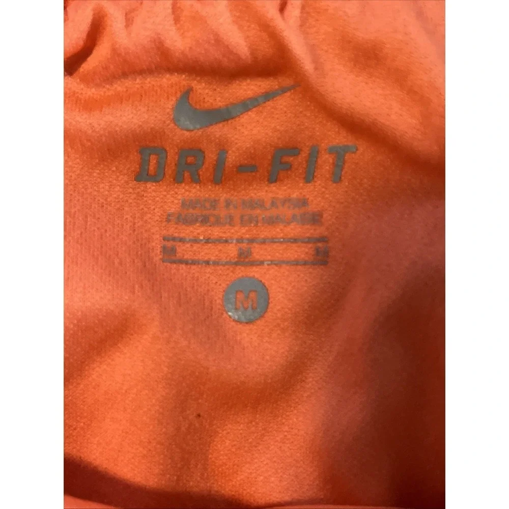Nike Dri-Fit Womens‎ Size Medium  Lined Running Shorts Coral White Trim